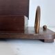 Vintage 1960 cigarette holder wooden metal copper - 31 x 15 cm