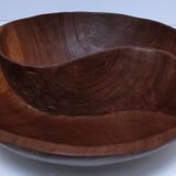 Yin Yang carved wooden pocket emptier from the 80s