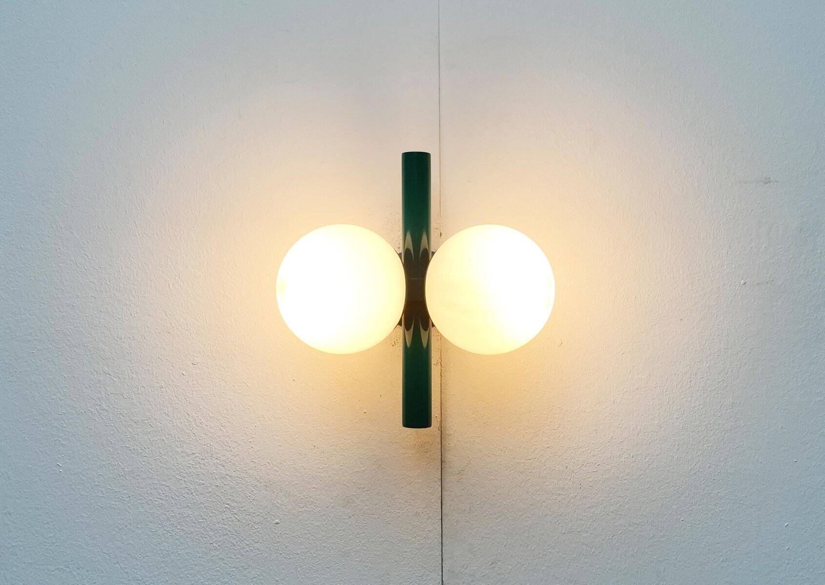 Mid-century German space age wall lamp by Kaiser Idell / Kaiser Leuchten.