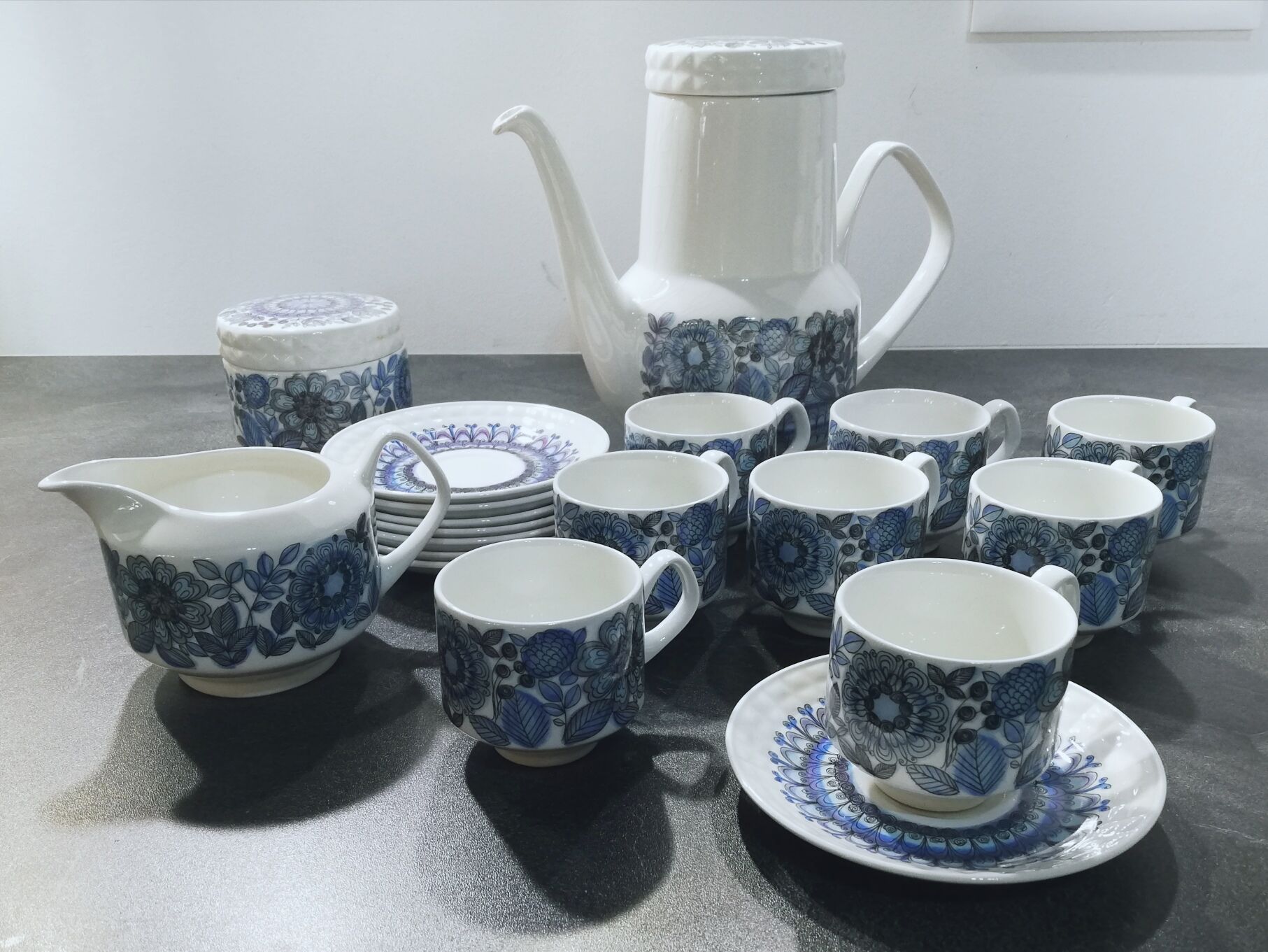 Service à café en porcelaine espagnole pontesa