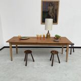 Pine and oak farmhouse table 220 cm