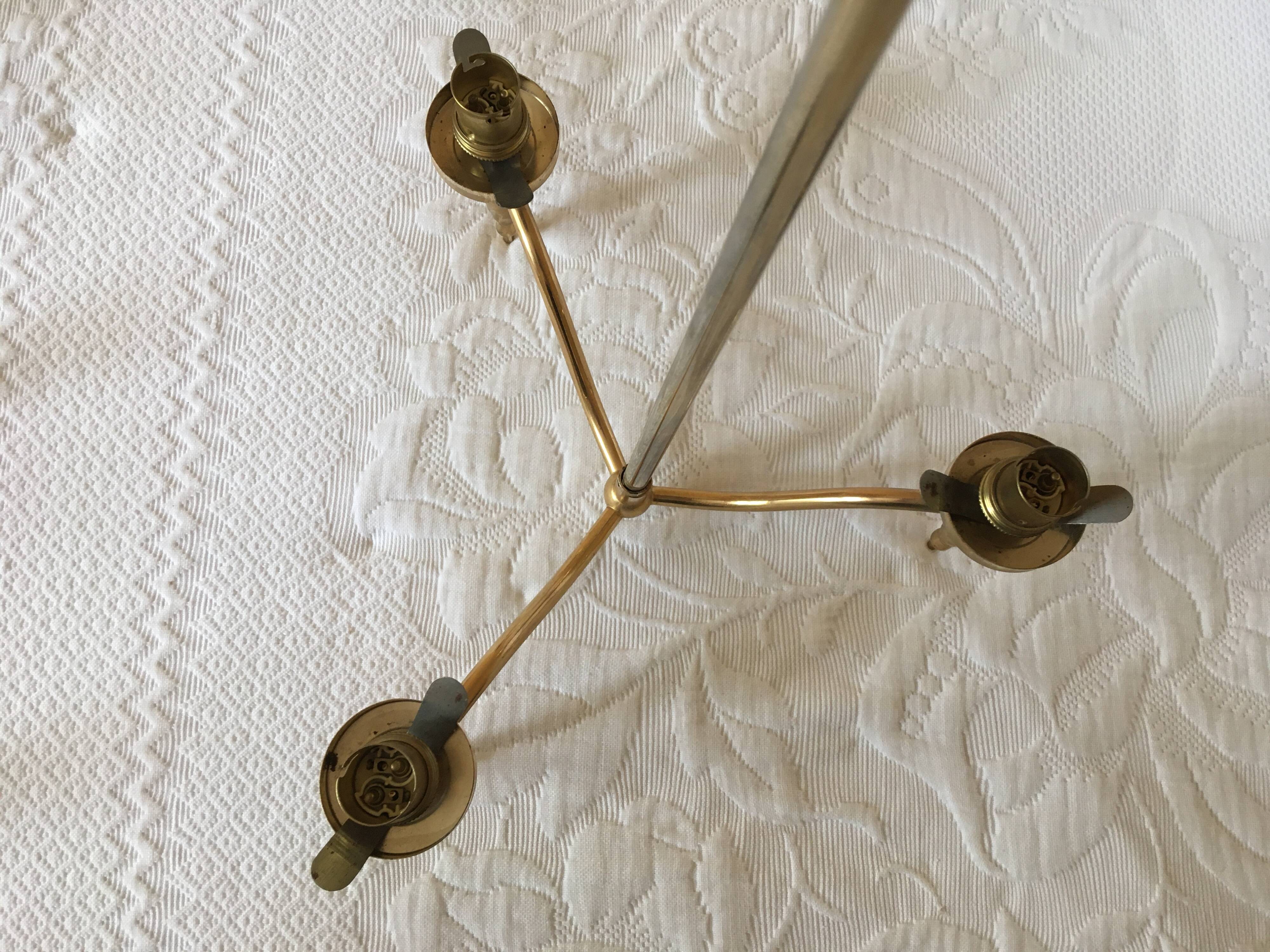 Romantic 3-branch chandelier