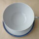 Porcelain lunch Christofle Model Oceana blue