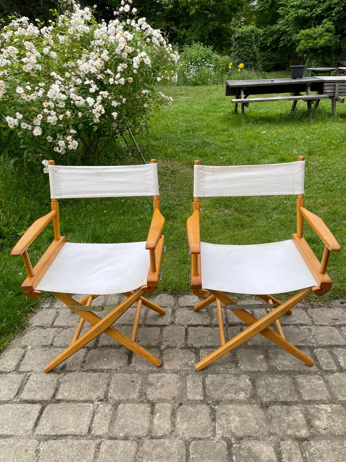 Vintage Telescope Director's Chairs