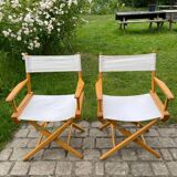 Vintage Telescope Director's Chairs