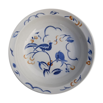 Round dish Blue birds Lunéville