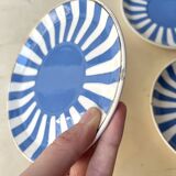 Set of 3 FOX TROTT coffee cups from Sarreguemines, 1930s, Art Deco service.