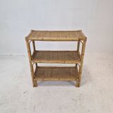 Italian Bamboo and Rattan Credenza, 1970s