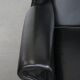 Black cowhide leather Chesterfield wingback chair in English style