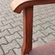 Vintage Scandinavian armchair wood fabric 60's