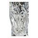 Crystal vase signed Sèvres France, star motifs, crosses, hardwoods