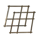 Silvered Metal Art Deco flat underside