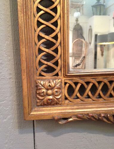Gilded carved wooden mirror 1920 69x97cm