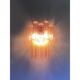 Applique murale contemporaine rose "Tronchi" dans le style Venini