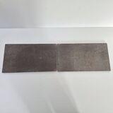 SET OF 2 VINTAGE PANELS FORMING A MURAL 1960 CLOUTIER BROTHERS ROBERT & JEAN 60S