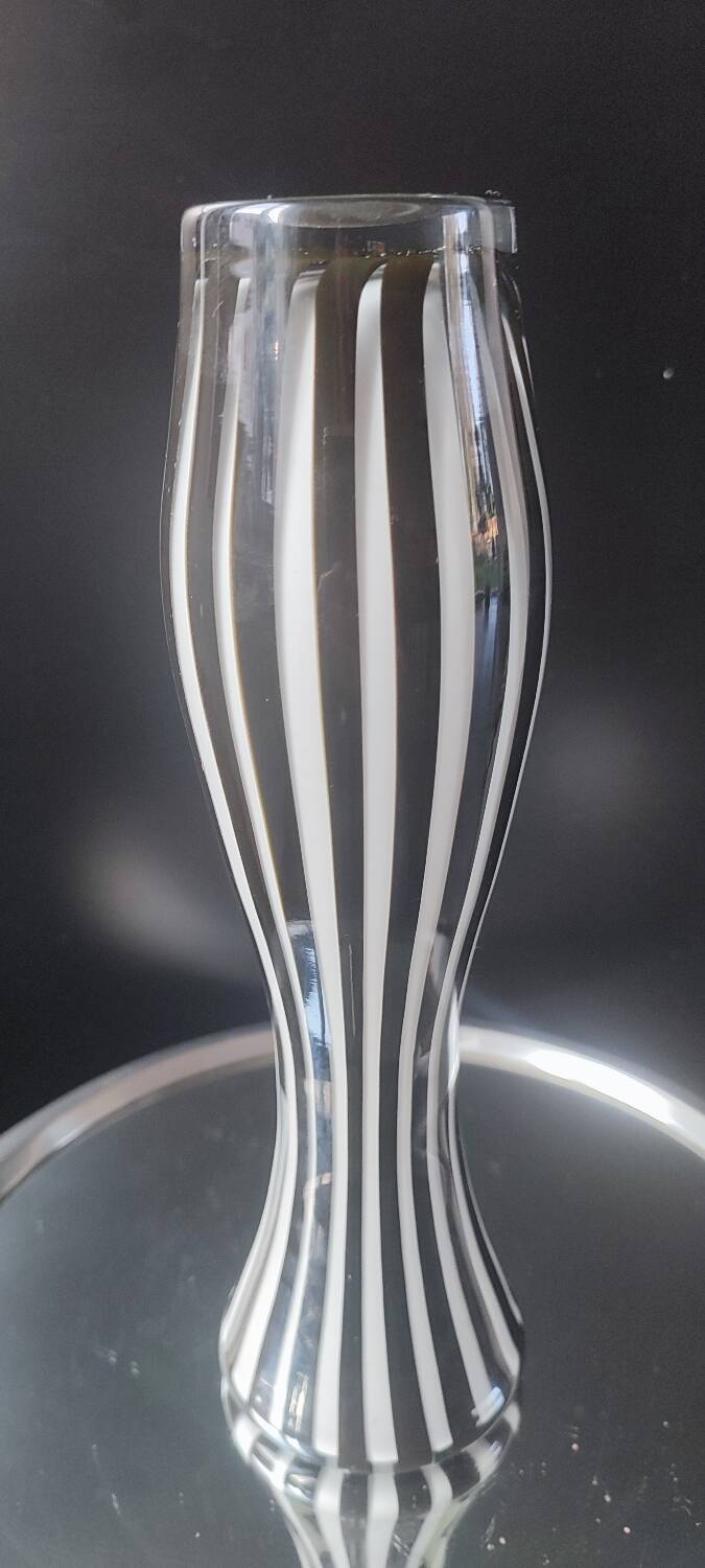 Leonardo Zebra blown glass vase