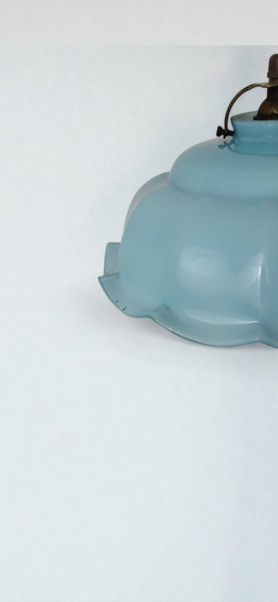 Opal glass pendant light