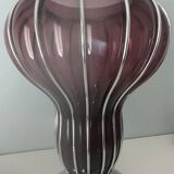 Vase with chrome frame