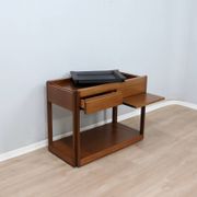 Angelo Mangiarotti for Molteni 4D Series solid wood Bar Cart 1970s