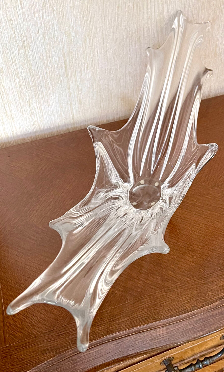 Vintage glass fruit bowl