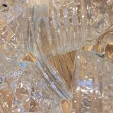 8 thick cut glass cups