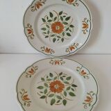 Duo of K & G Lunéville plates, Chantilly model