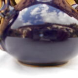 Blue and gold porcelain teapot