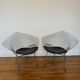 Paire de fauteuils Diamond par Harry Bertoia pour Knoll vintage