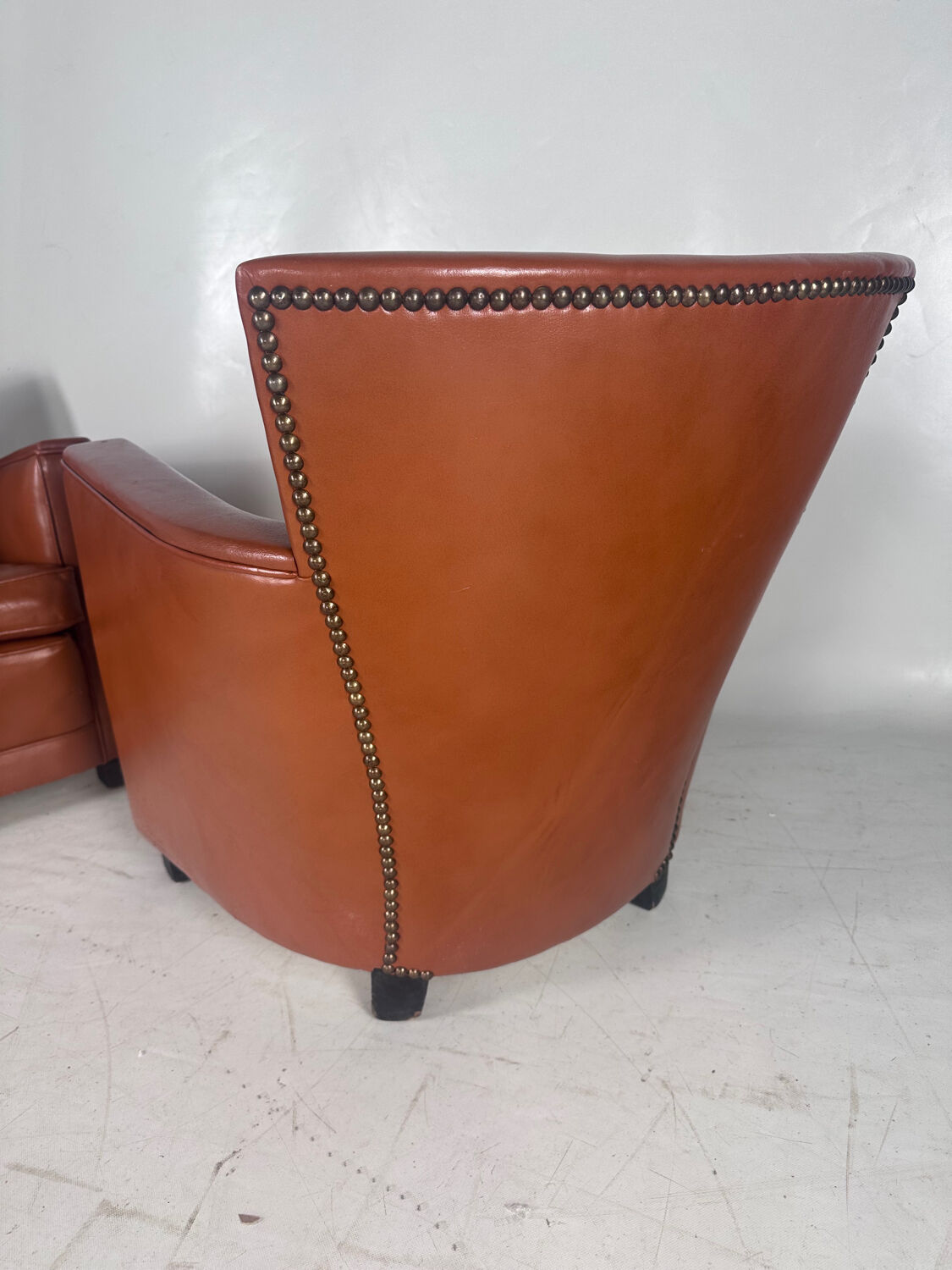 Pair of club armchairs