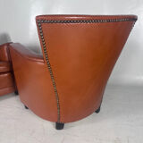 Pair of club armchairs