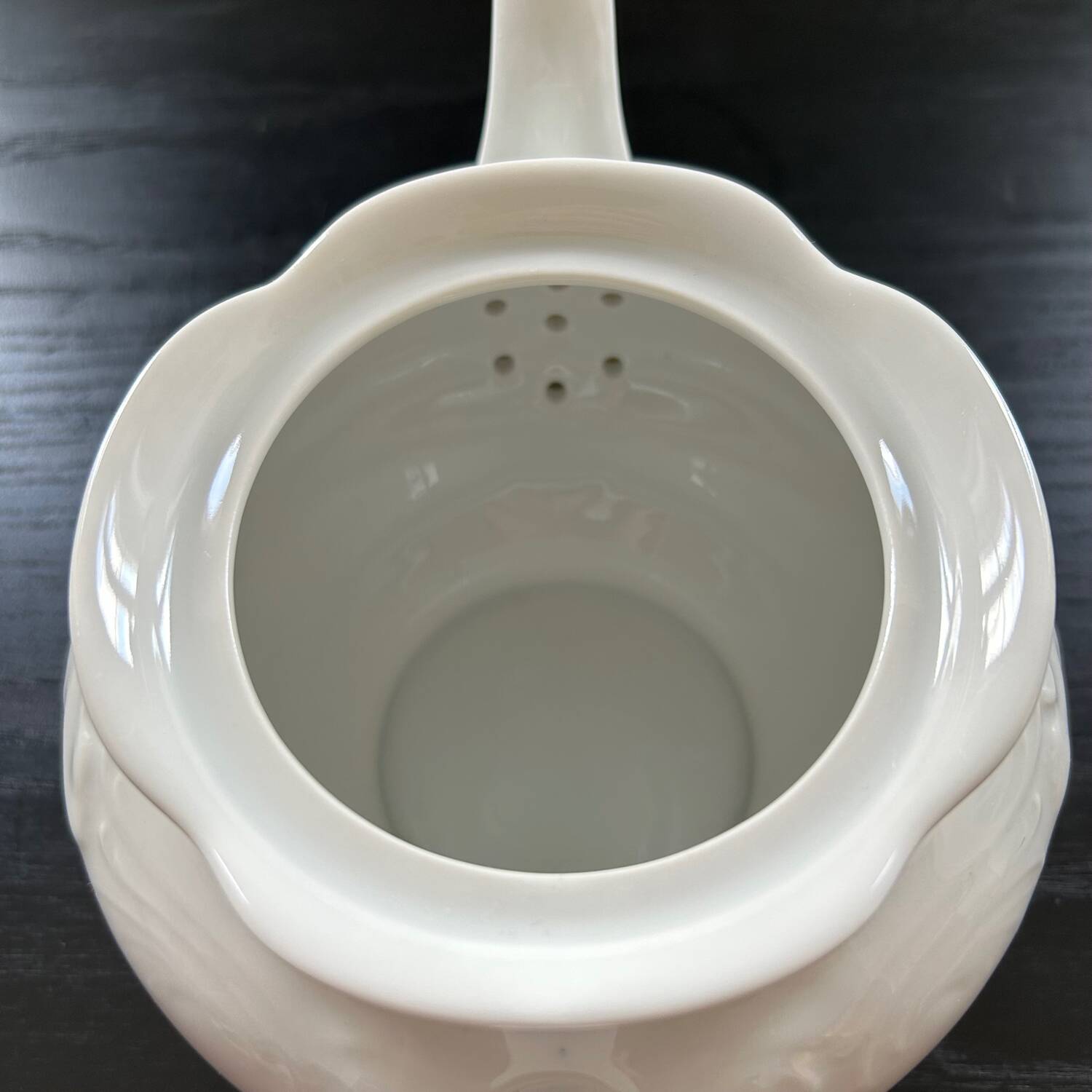 Baroque porcelain teapot