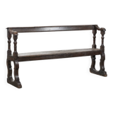 Antique English early 19th century hall bench made of oak