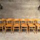 13 chaises bistrot vintage en bois 1950 1960