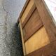 Art Deco bedside table in solid oak and marble from the 1930s.