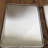 Vintage triptych barber mirror