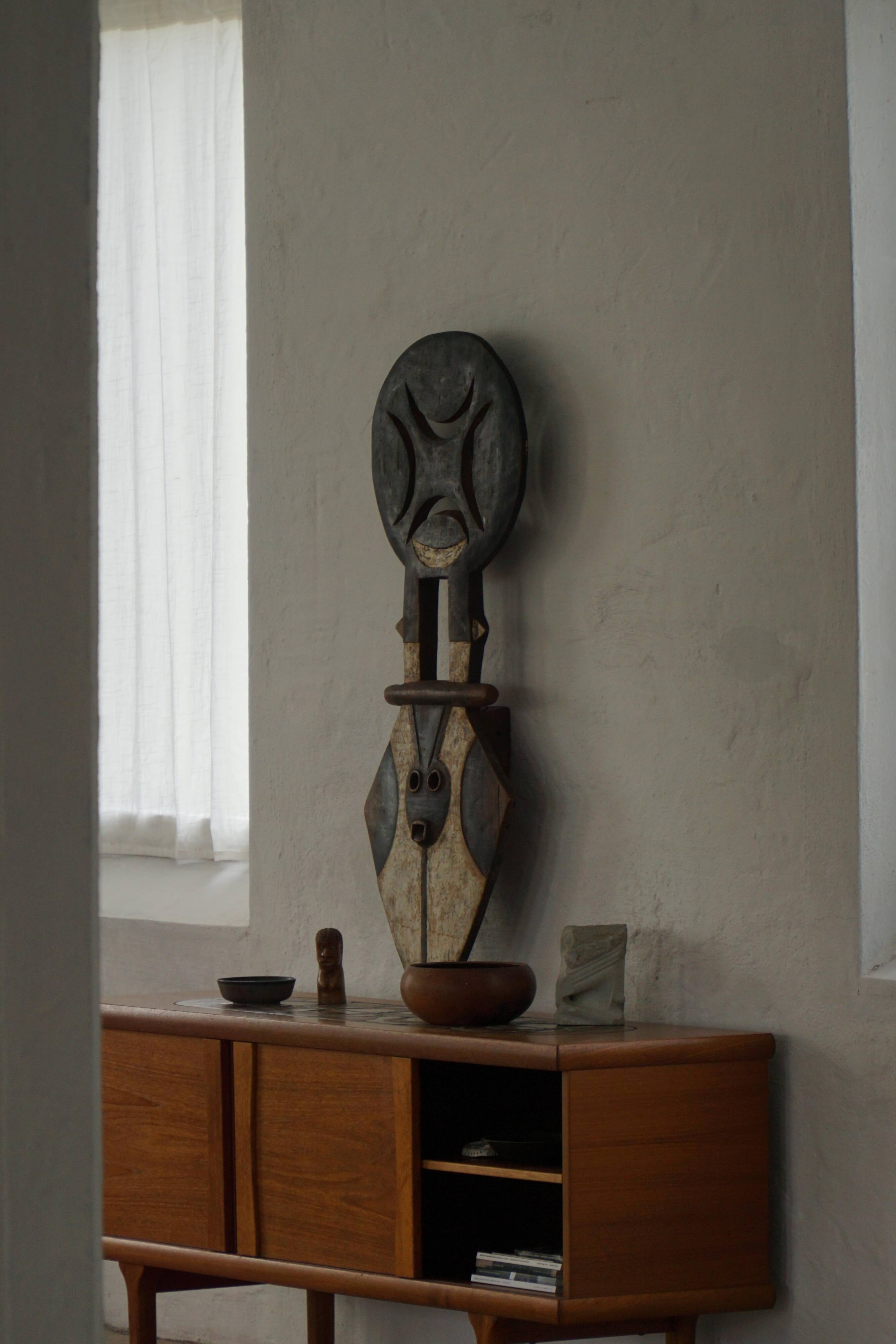 20th century, Bedu Nafana mask, carved wood, tribal art, decorative object