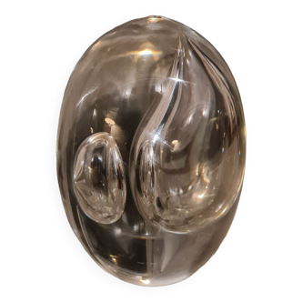 Sculpture oeuf cristal Kosta Boda Goran Warff