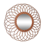 Vintage wicker mirror 1950/1960