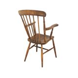 Scandinavian armchair "Pinnstol" in oak, Sweden, 1920