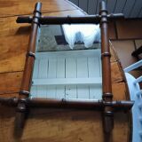Vintage bamboo style mirror