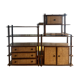 Modular rattan library Maugrion for Rochebobois