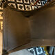 Fauteuil et repose pieds ottomane Falcon en cuir