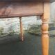 Antique wooden farmhouse table/dining table/kitchen table/vintage table/solid wood table