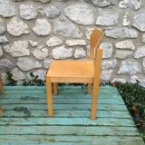 6 stackable chairs 80s schlapp mobel made in France