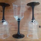 6 Luminarc Arcoroc Octagonal Vintage Wine Glasses