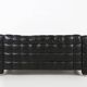 Canapé en cuir noir Kubus modèle "8020" par Josef Hoffmann pour Wittmann, Austr
