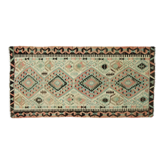 Anatolian handmade kilim rug 291 cm x 150 cm