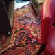 4 red chairs