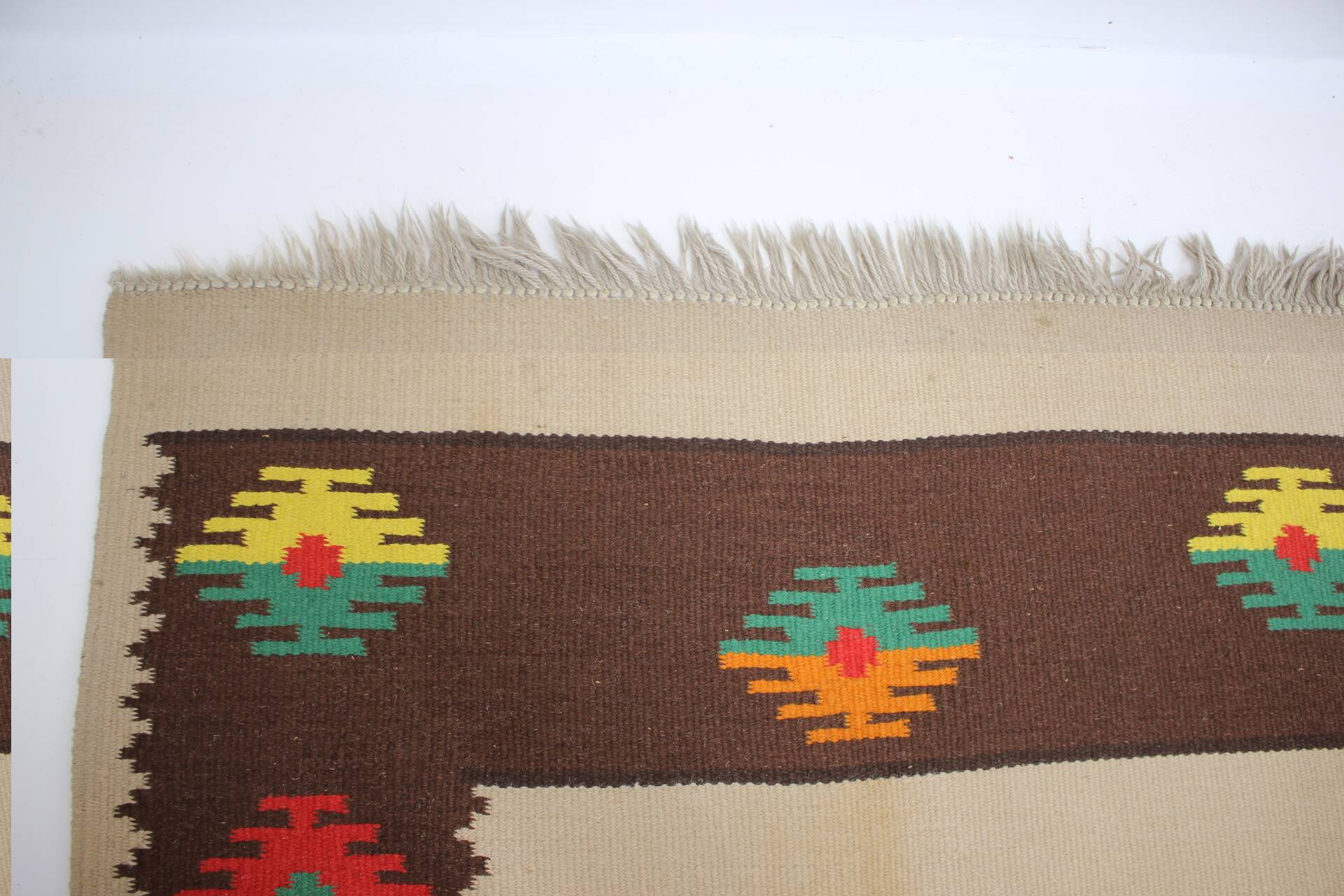 1960s Large Midcentury Wool Kilim Rug