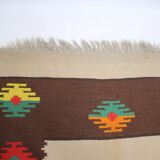 1960s Large Midcentury Wool Kilim Rug